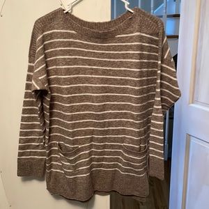 Abercrombie and Fitch boat neck sweater with pockets